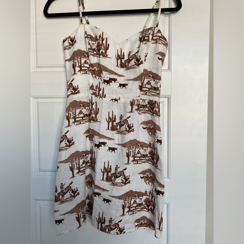 Roarke Linen Reformation Mini Dress